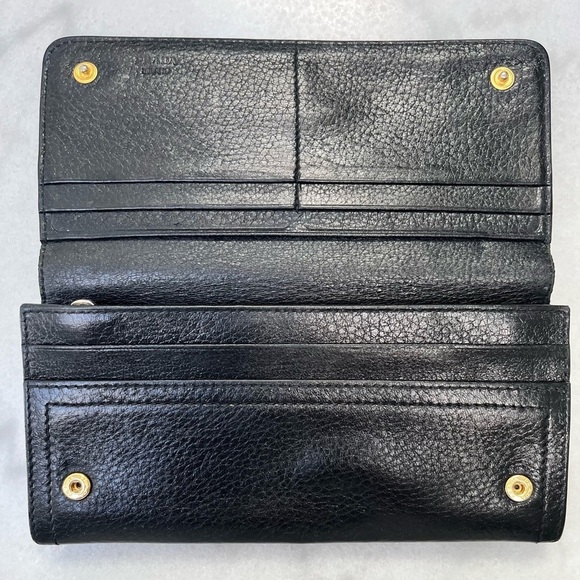 PRADA Vintage Flap Long Wallet Lambskin with Dust Bag - Picture 4 of 13